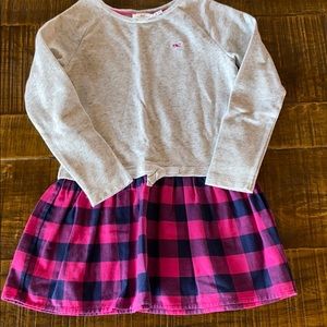 Vineyard vines xs size 5-6 girls dress with plaid